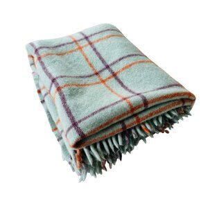 Faribault Woolen Mills + West Elm blanket throw 44”x 55” made in the USA Mint